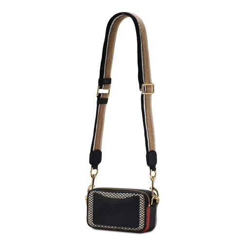 Marc Jacobs The Mixed Media Snapshot Crossbody Bag Black