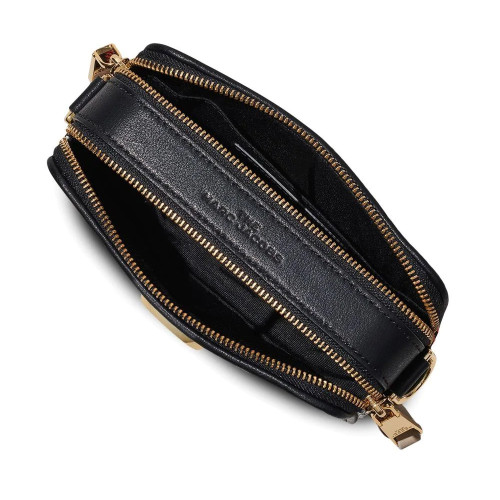 Marc Jacobs The Mixed Media Snapshot Crossbody Bag Black
