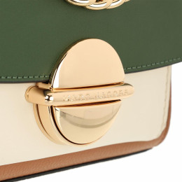 Marc Jacobs The Tuck Lock Crossbody Bag Dark Green Multi