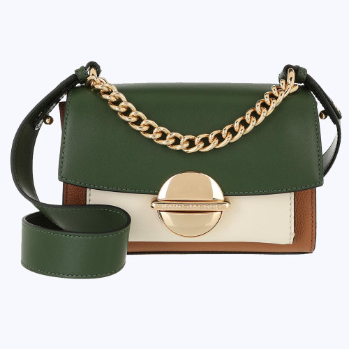 Marc Jacobs The Tuck Lock Crossbody Bag Dark Green Multi