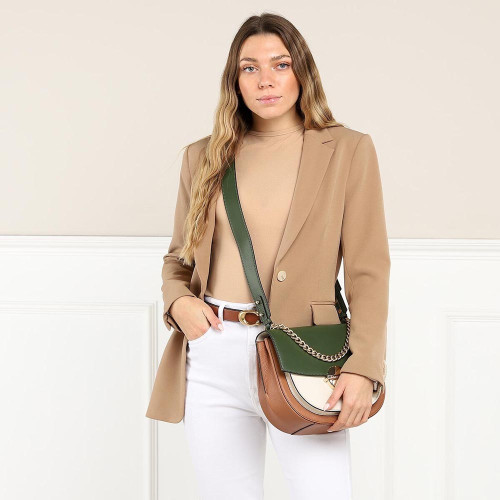 Marc Jacobs The Tuck Lock Saddle Dark Green/Multi