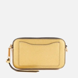 Marc Jacobs Metallic Snapshot Bag Gold