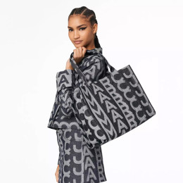 Marc Jacobs The Monogram Large Tote Denim Blue