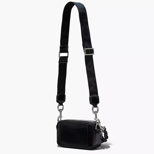 Marc Jacobs The Patent Leather Snapshot Black