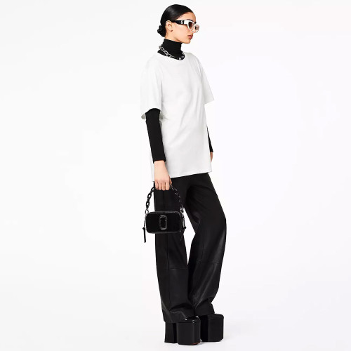 Marc Jacobs The Patent Leather Snapshot Black