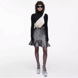 Marc Jacobs The Leather Belt Bag Cotton/Silver