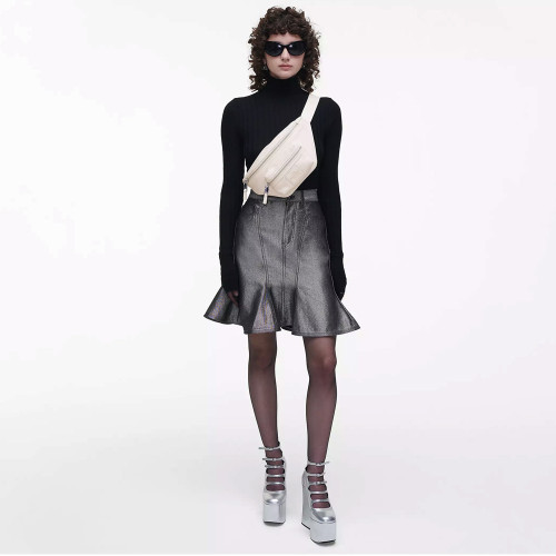 Marc Jacobs The Leather Belt Bag Cotton/Silver