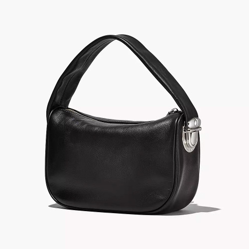 Marc Jacobs The Pushlock Mini Hobo Bag Black