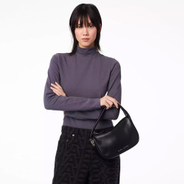 Marc Jacobs The Pushlock Mini Hobo Bag Black