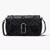 The Quilted Leather J Marc Large Shoulder Bag Black