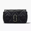 The Quilted Leather J Marc Large Shoulder Bag Black