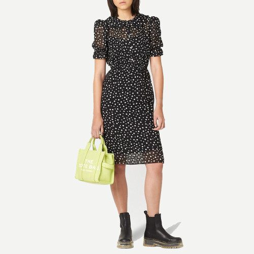 Marc Jacobs The Leather Small Tote Bag Shadow Lime