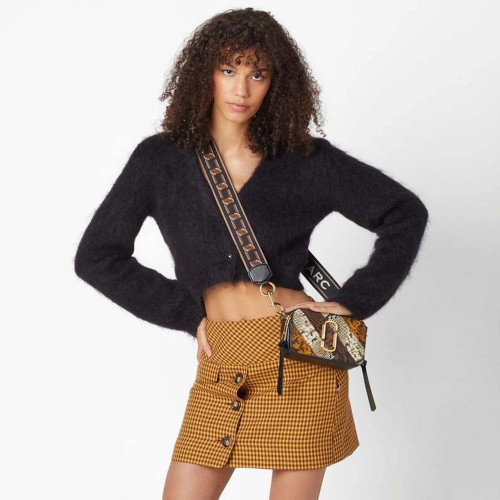 Marc Jacobs The Snake Embossed Snapshot Brown Multi