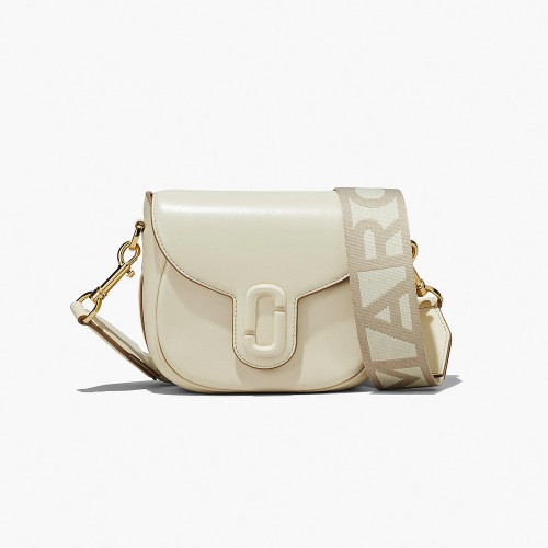 The Covered J Marc Medium Saddle Bag Cloud White