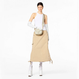 The Covered J Marc Medium Saddle Bag Cloud White