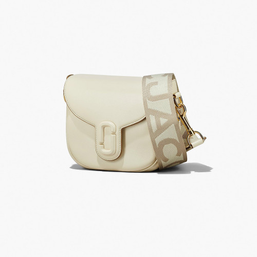 The Covered J Marc Medium Saddle Bag Cloud White