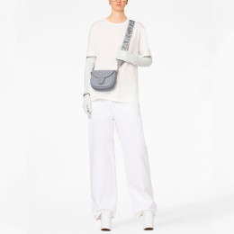 The Covered J Marc Medium Saddle Bag Wolf Grey