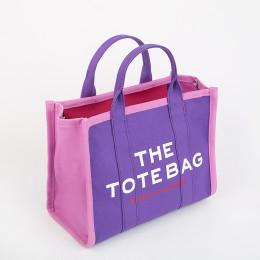 Marc Jacobs The Colorblock Medium Tote Bag Purple Potion Multi