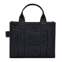 Marc Jacobs The Crystal Canvas Small Tote Bag Black Crystal