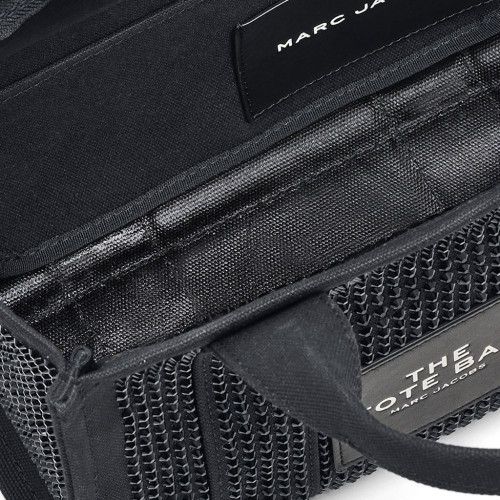 Marc Jacobs The Crystal Canvas Small Tote Bag Black Crystal