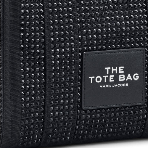 Marc Jacobs The Crystal Canvas Small Tote Bag Black Crystal