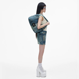 Marc Jacobs The Deconstructed Denim Sack Bag Indigo Multi