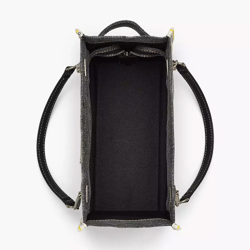 Marc Jacobs The Denim Chain Medium Tote Bag Black Wash