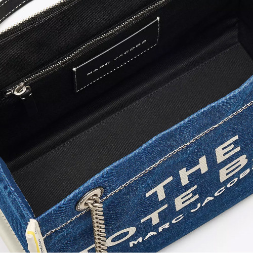 Marc Jacobs The Denim Chain Medium Tote Bag Dark Wash