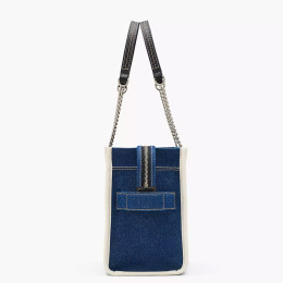 Marc Jacobs The Denim Chain Medium Tote Bag Dark Wash