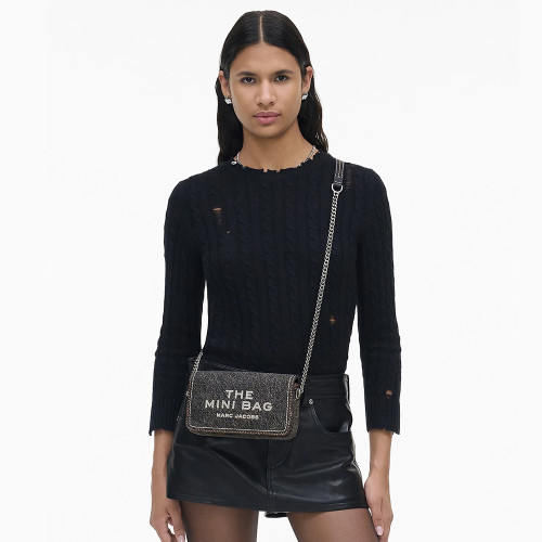 Marc Jacobs The Denim Chain Mini Bag Black Wash