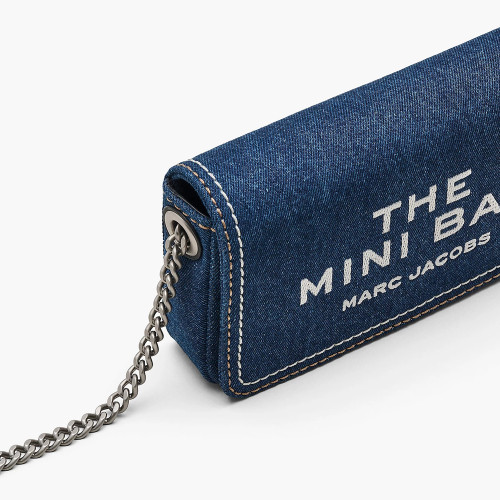 Marc Jacobs The Denim Chain Mini Bag Dark Wash