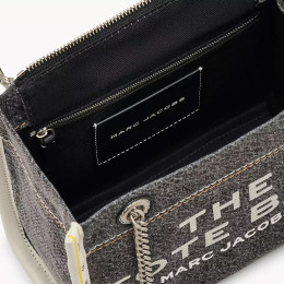 Marc Jacobs The Denim Chain Small Tote Bag Black Wash