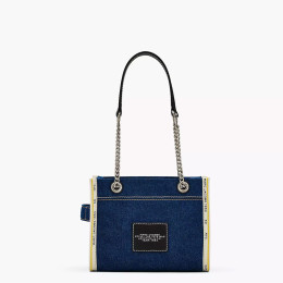 Marc Jacobs The Denim Chain Small Tote Bag Dark Wash