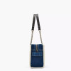 Marc Jacobs The Denim Chain Small Tote Bag Dark Wash
