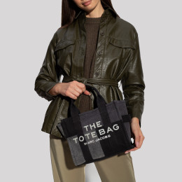 Marc Jacobs The Denim Small Traveler Tote Bag Black