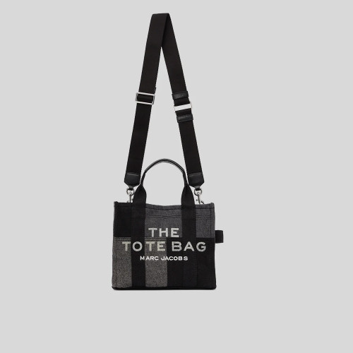 Marc Jacobs The Denim Small Traveler Tote Bag Black