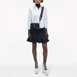 Marc Jacobs The Dtm Monogram Leather Snapshot Black