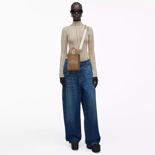 Marc Jacobs The Jacquard Crossbody Tote Bag Camel