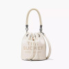 Marc Jacobs The Leather Bucket Bag Cotton/Silver
