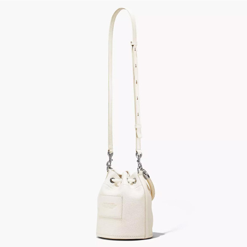 Marc Jacobs The Leather Bucket Bag Cotton/Silver