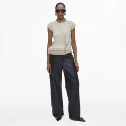 Marc Jacobs The Leather Cargo Bag Cotton/Silver