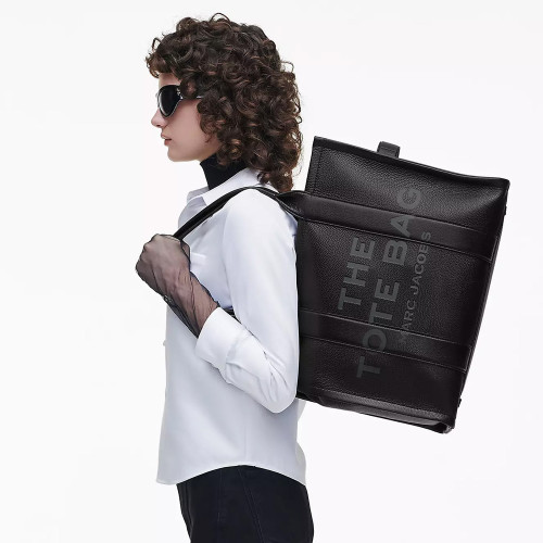 Marc Jacobs The Leather Large Tote Bag Black