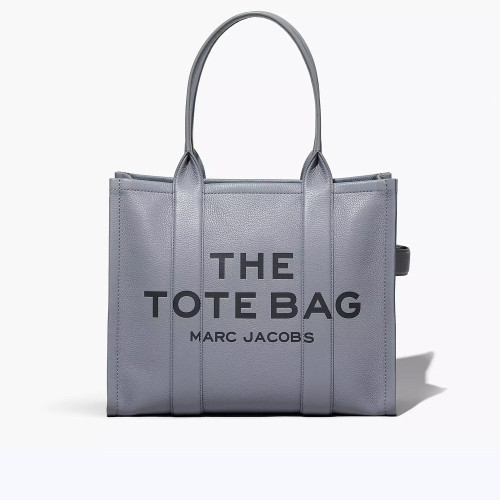 Marc Jacobs The Leather Large Tote Bag Wolf Grey