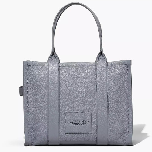 Marc Jacobs The Leather Large Tote Bag Wolf Grey