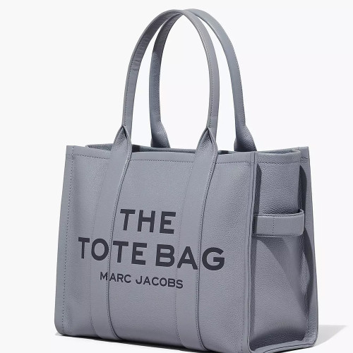 Marc Jacobs The Leather Large Tote Bag Wolf Grey