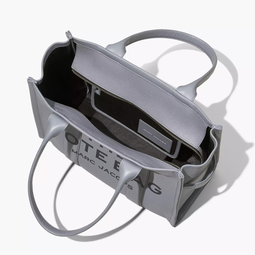 Marc Jacobs The Leather Large Tote Bag Wolf Grey