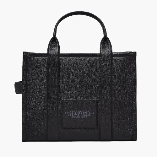 Marc Jacobs The Leather Medium Tote Bag Black