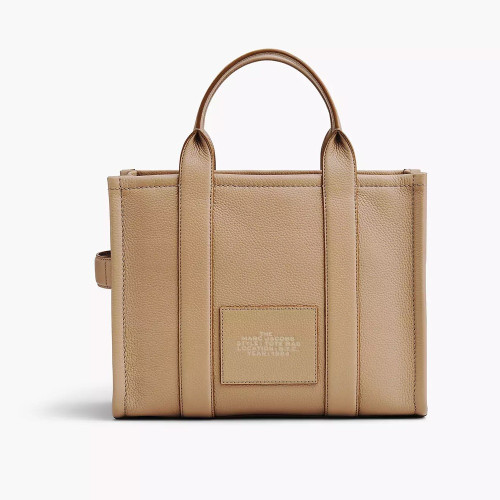 Marc Jacobs The Leather Medium Tote Bag Camel