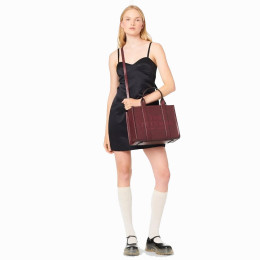 Marc Jacobs The Leather Medium Tote Bag Chianti