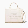 Marc Jacobs The Leather Medium Tote Bag Cotton/Silver